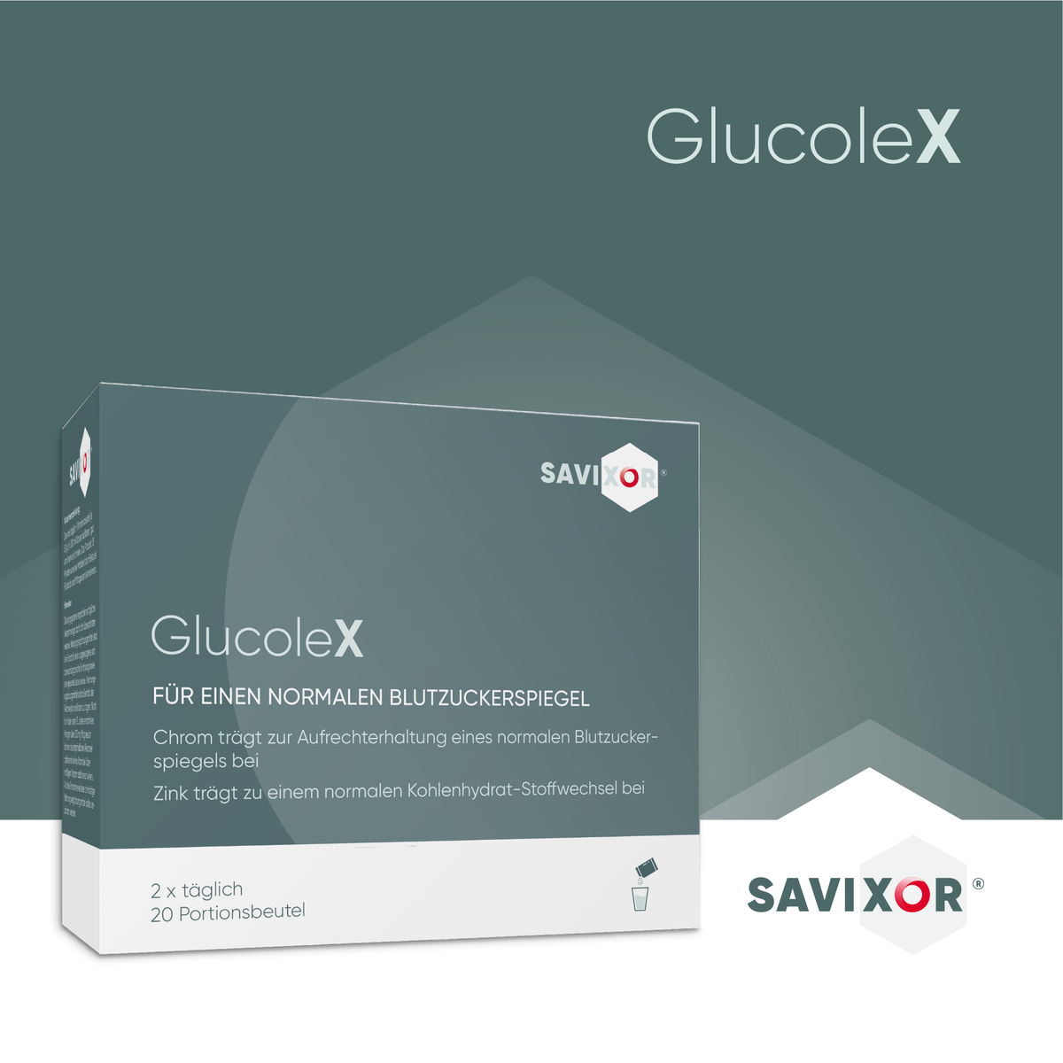 GlucoleX Nahrungsergänzung – Chrom und Zink für normalen Blutzuckerspiegel