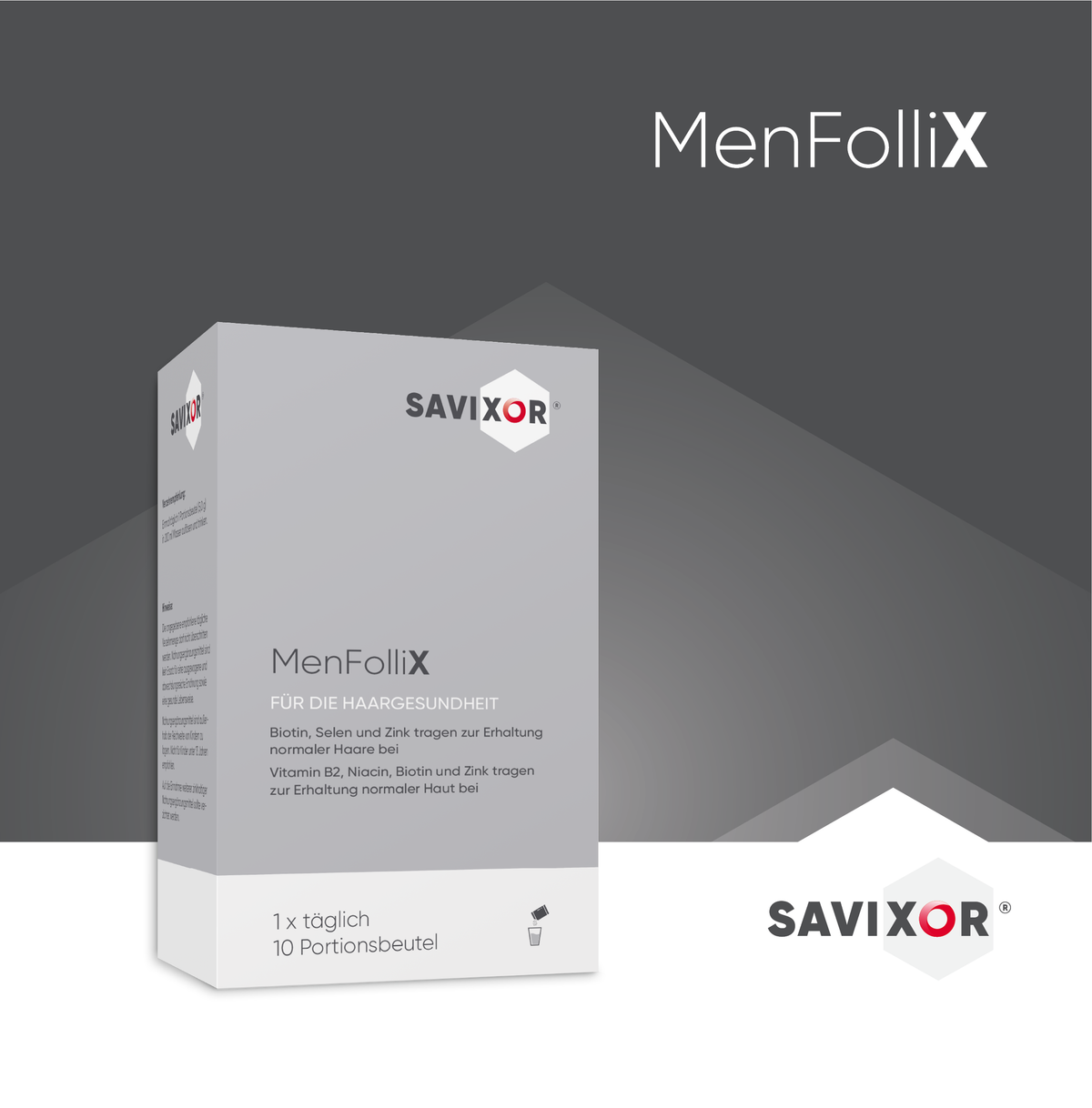 MenFolliX Verpackung – Energie, Vitalität & normale Männergesundheit