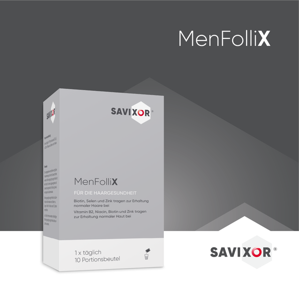 MenFolliX Verpackung – Energie, Vitalität & normale Männergesundheit